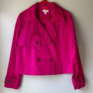 On 34th Pink Trench Coat